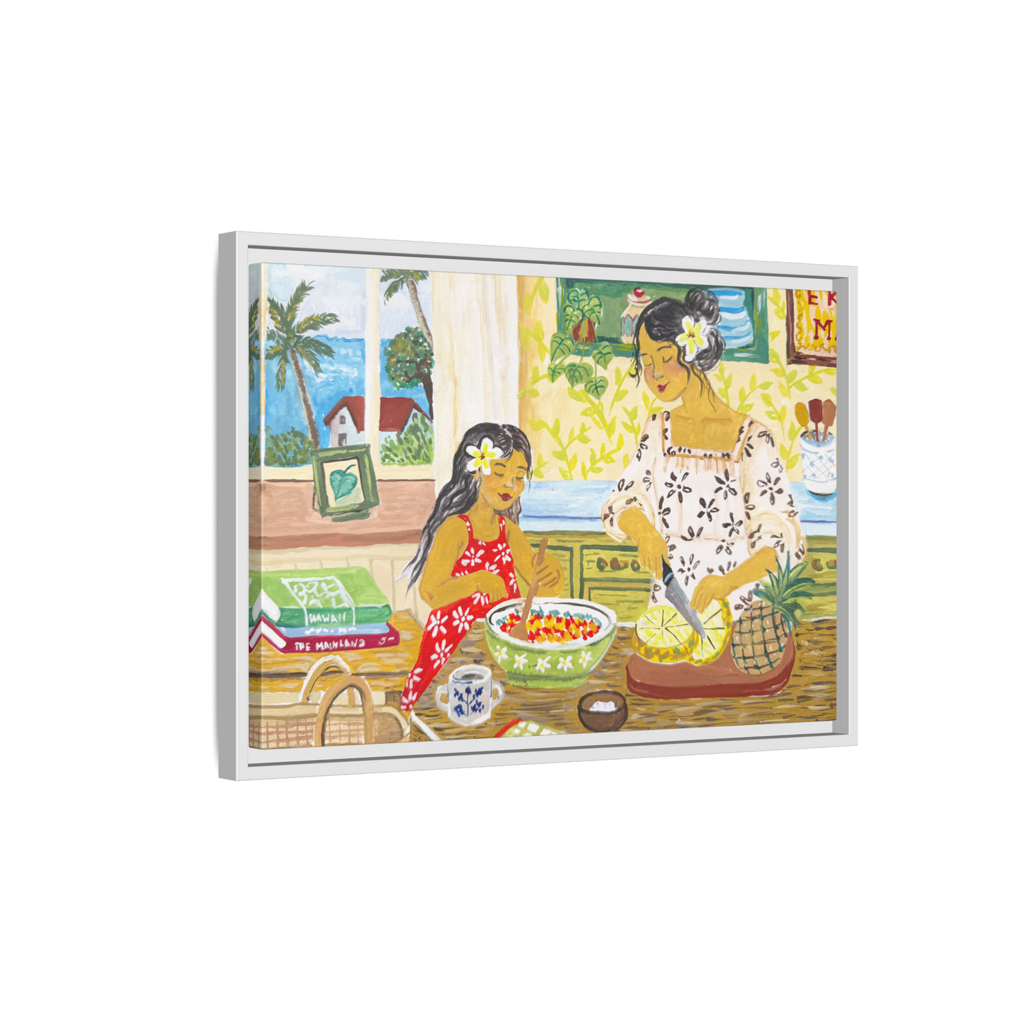 Aloha Sunday - Framed Canvas Print