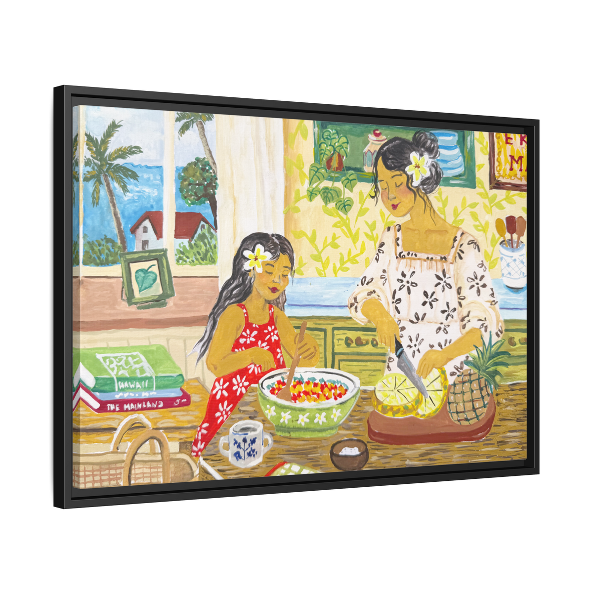 Aloha Sunday - Framed Canvas Print