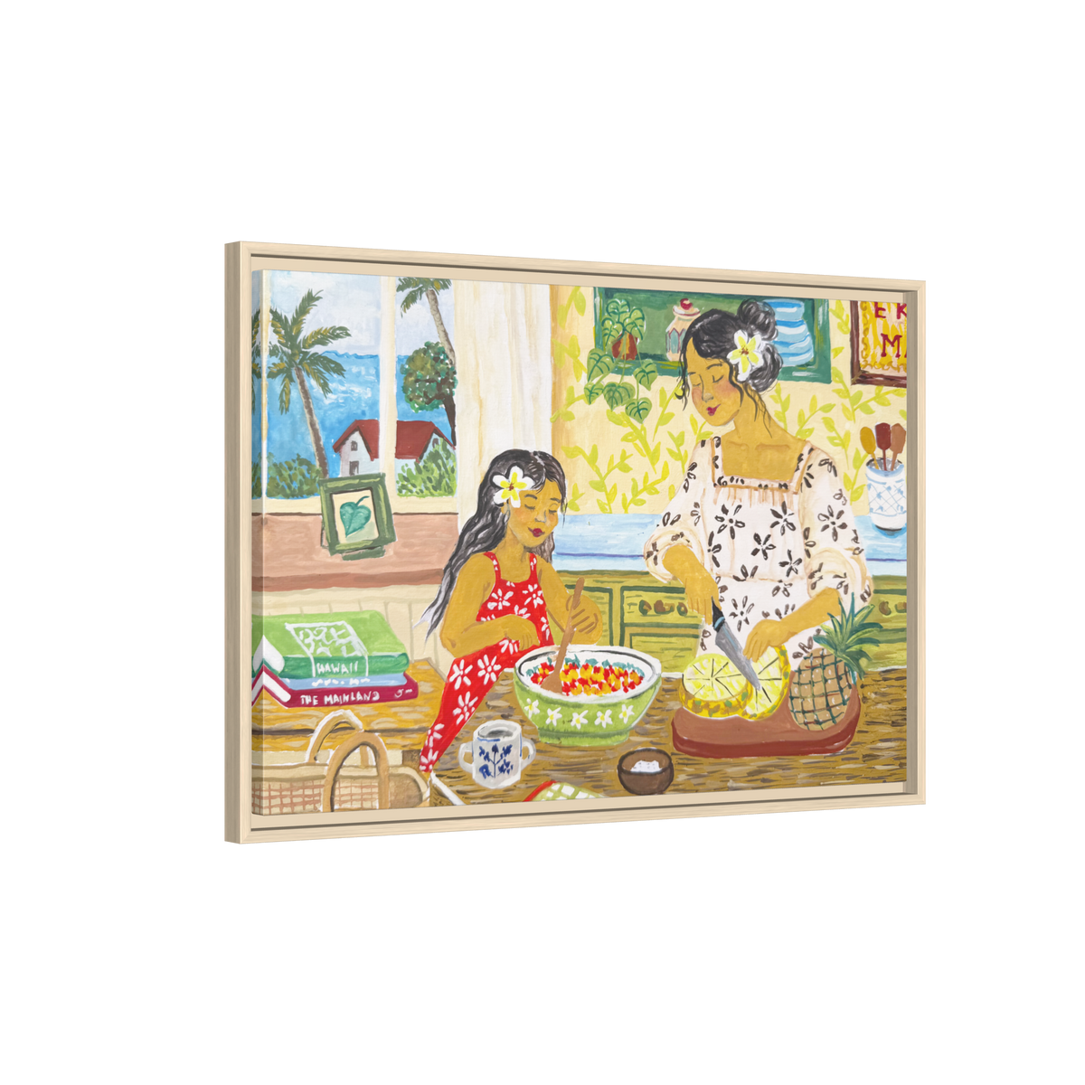 Aloha Sunday - Framed Canvas Print