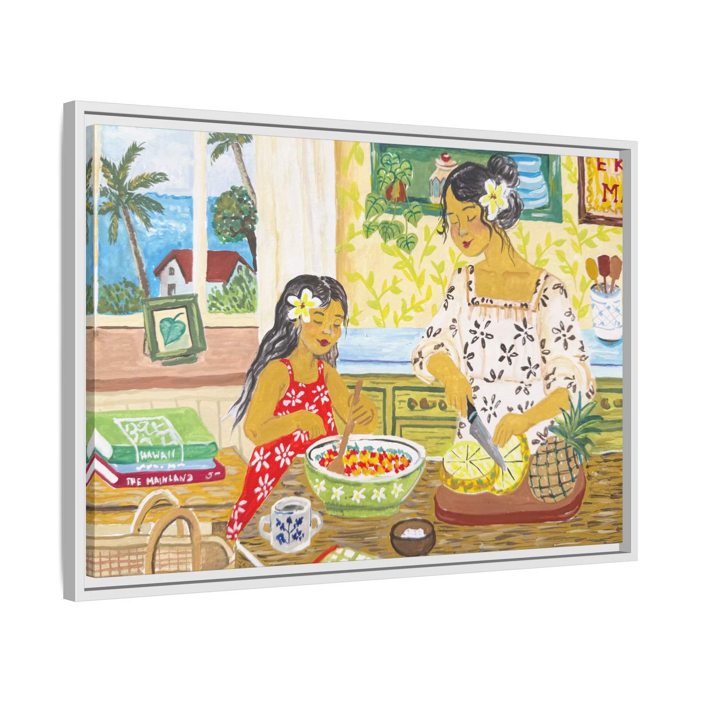 Aloha Sunday - Framed Canvas Print