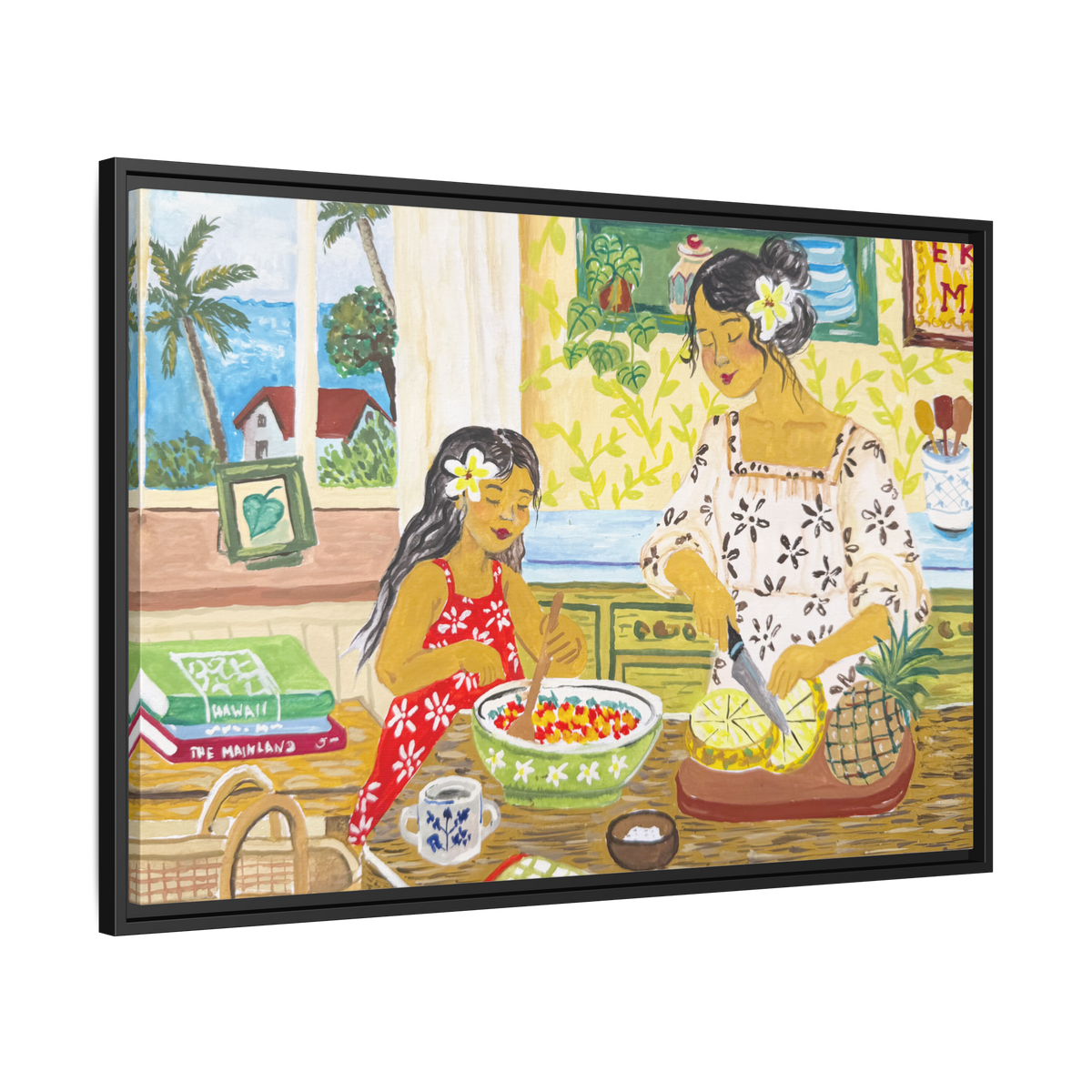 Aloha Sunday - Framed Canvas Print