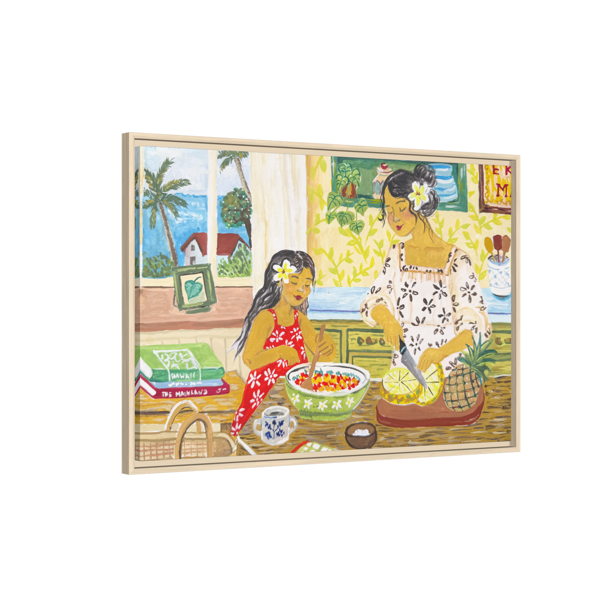 Aloha Sunday - Framed Canvas Print