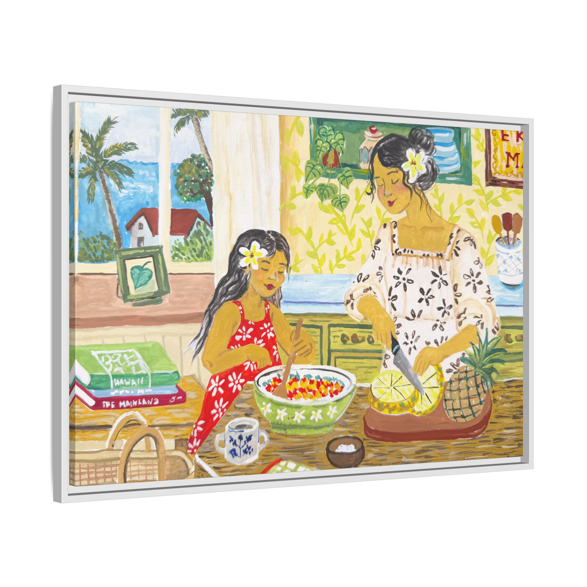 Aloha Sunday - Framed Canvas Print