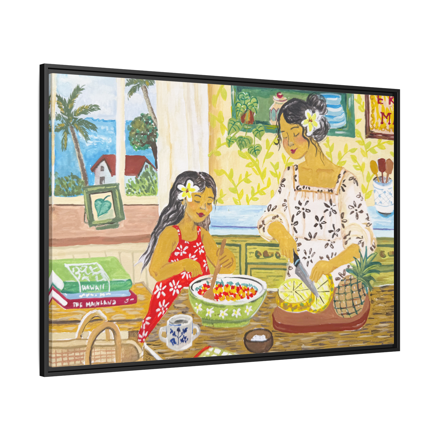 Aloha Sunday - Framed Canvas Print