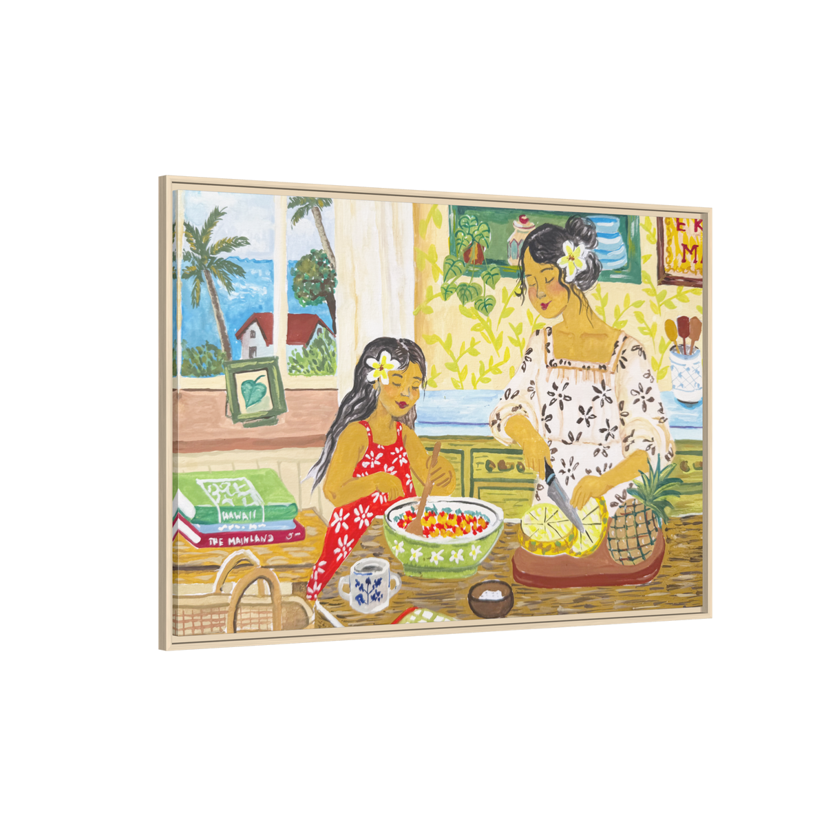 Aloha Sunday - Framed Canvas Print